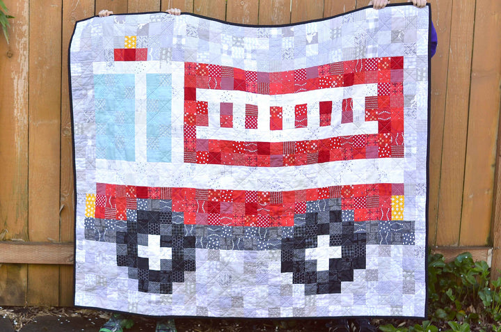 Hurry, Hurry Drive the Firetruck Quilt