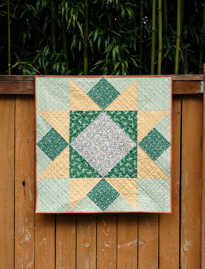 April Giant Block Quilt