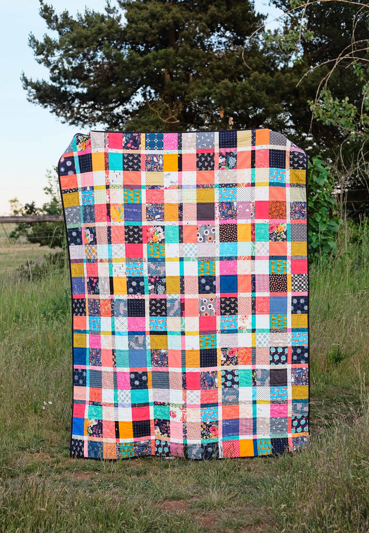 Plaid-ish Scrap Quilt (and Tutorial)