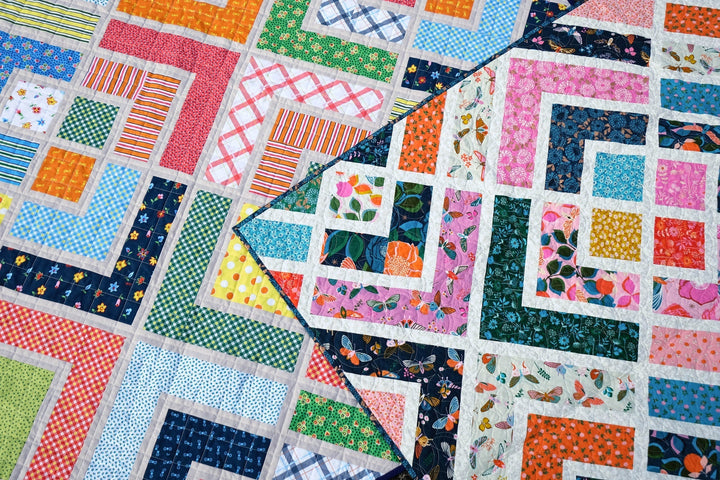 The Penny Quilt in Stay Gold and Five + Ten