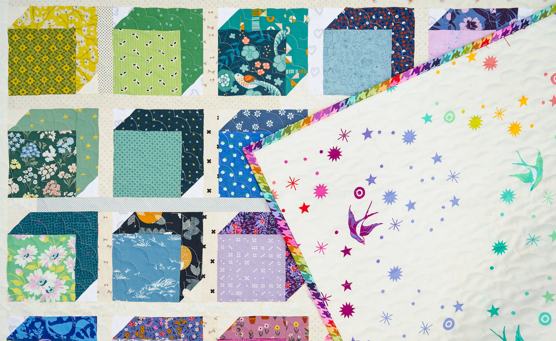 A Scrappy, Rainbow Kristen Quilt