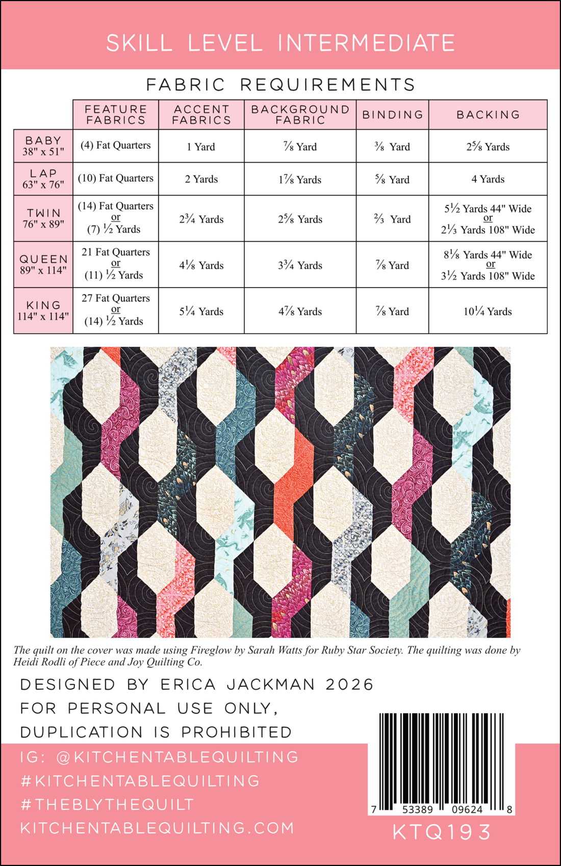 The Blythe Quilt PDF Pattern