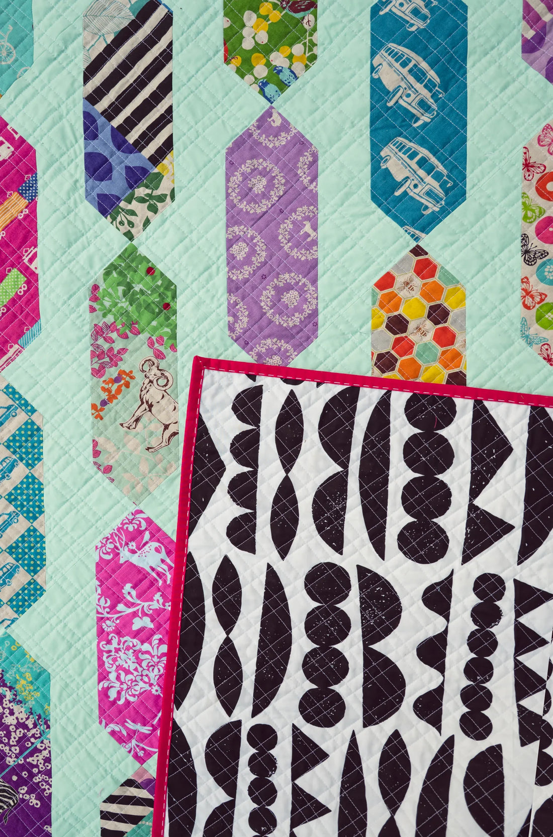 The Ori Quilt Pattern in Echino Fabrics by Etsuko Furuya
