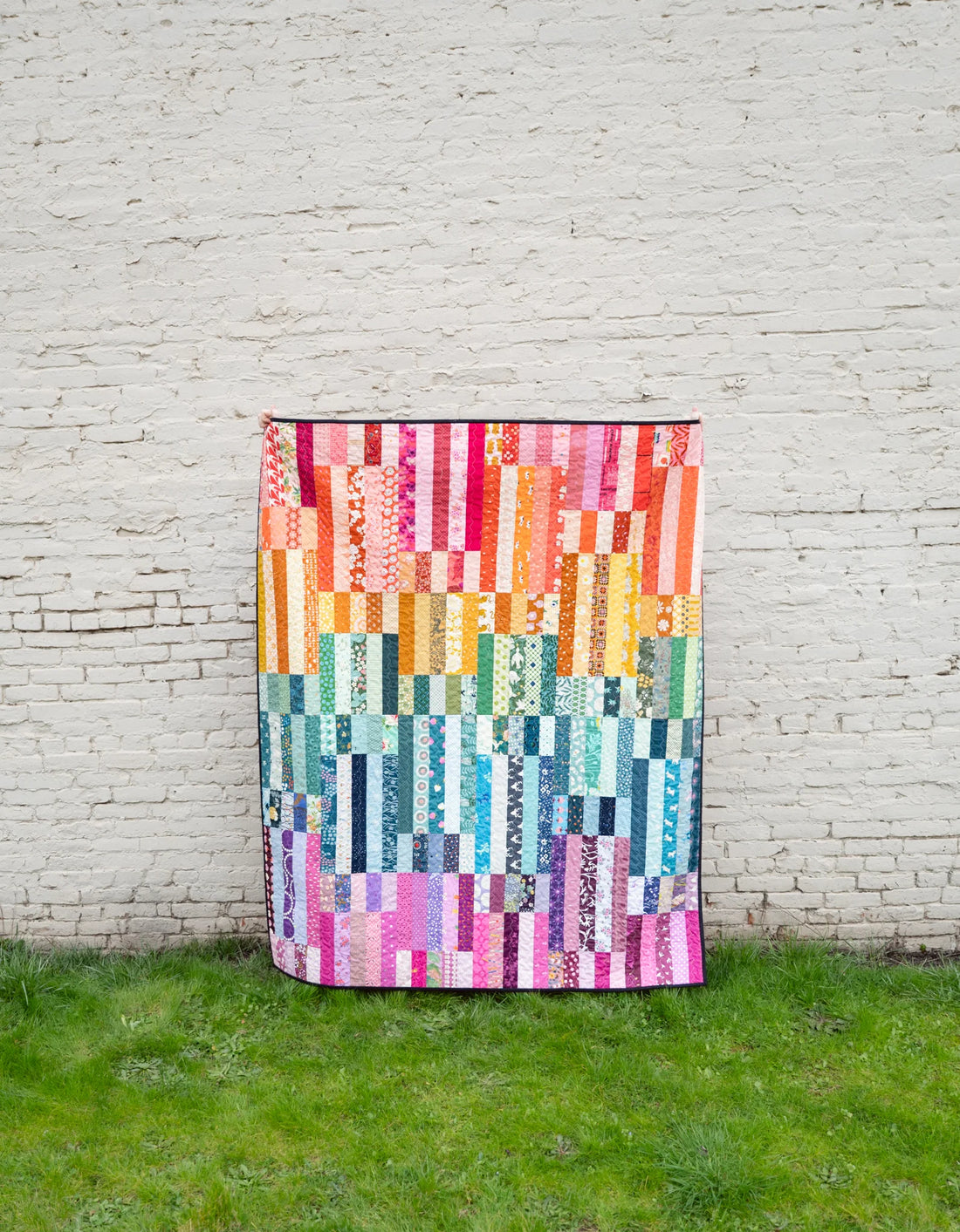 The Zora Quilt in a Rainbow of Scraps